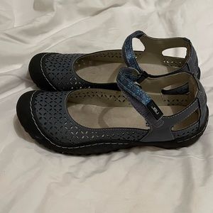 Blue Mary Jane shoes